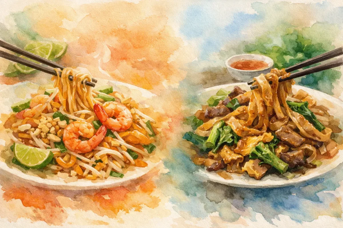 Difference Between Pad Thai and Pad See Ew