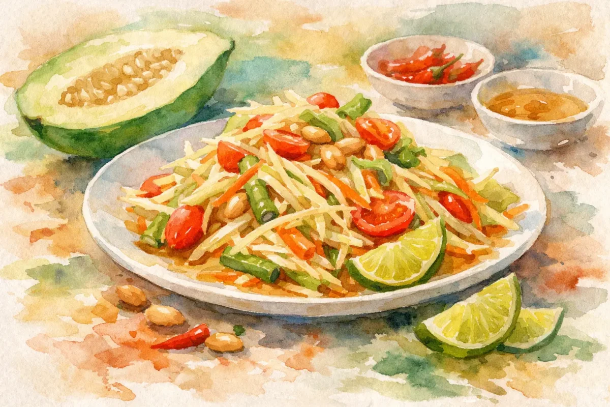 Green Papaya Salad Review: Fresh or Too Sharp?