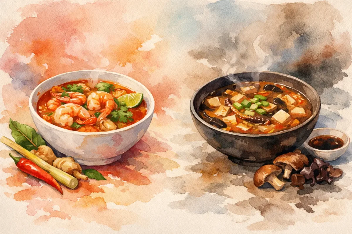 Tom Yum vs Hot and Sour Soup