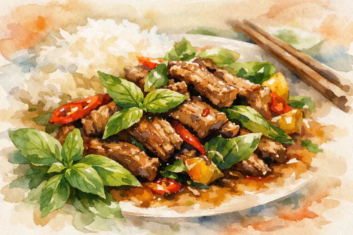 Basil Beef Stir Fry Done Right
