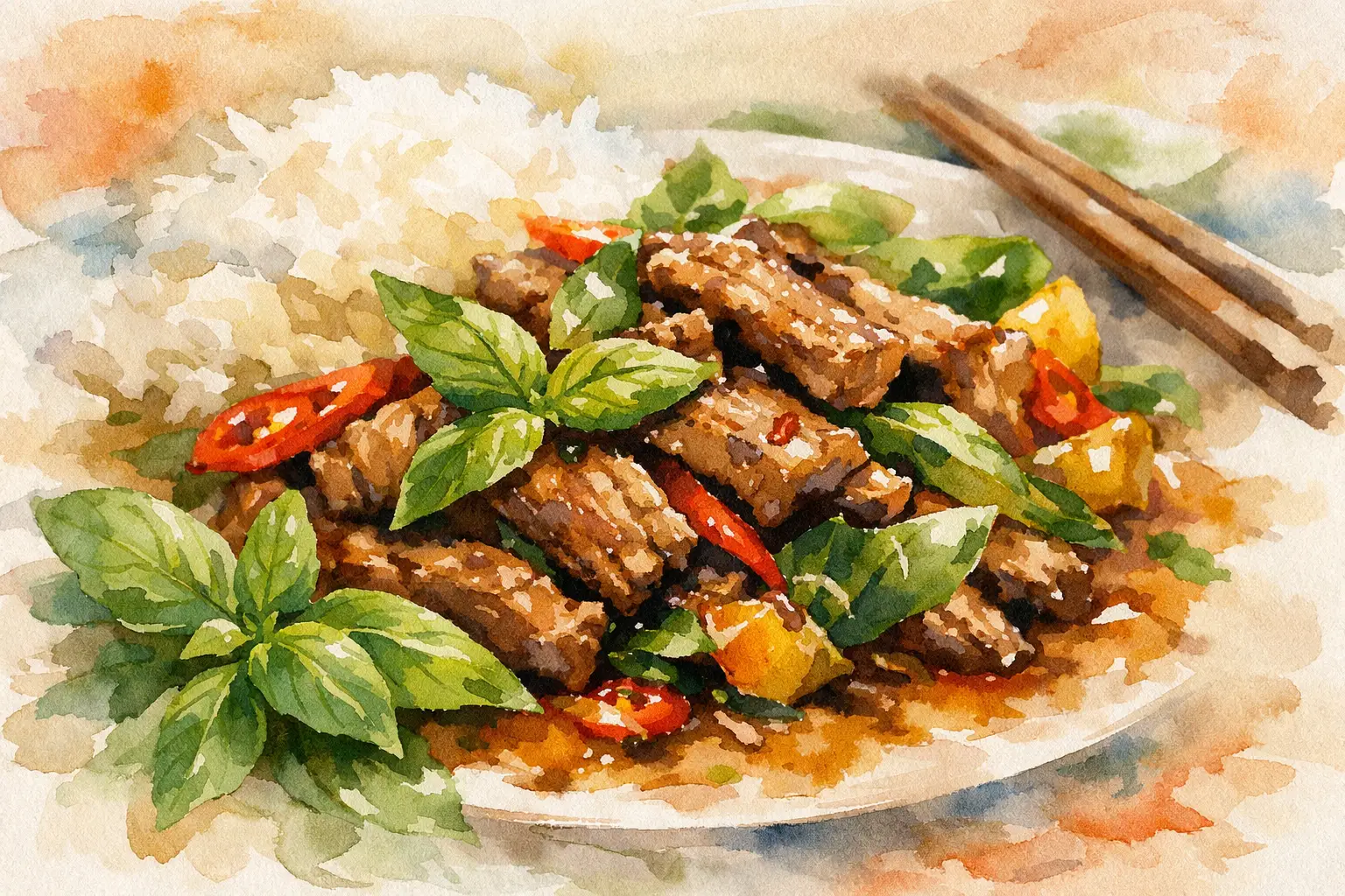 Basil Beef Stir Fry Done Right