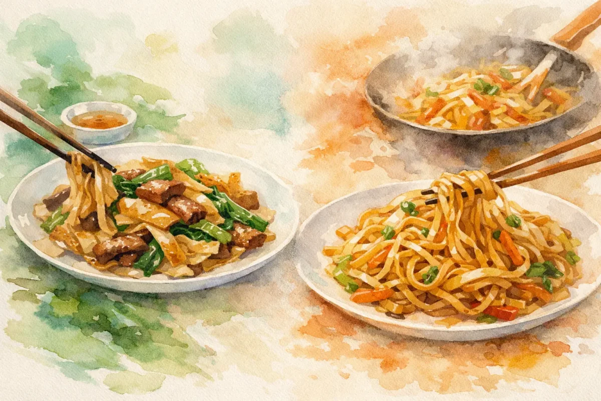 Pad See Ew vs Chow Mein: What's Different?