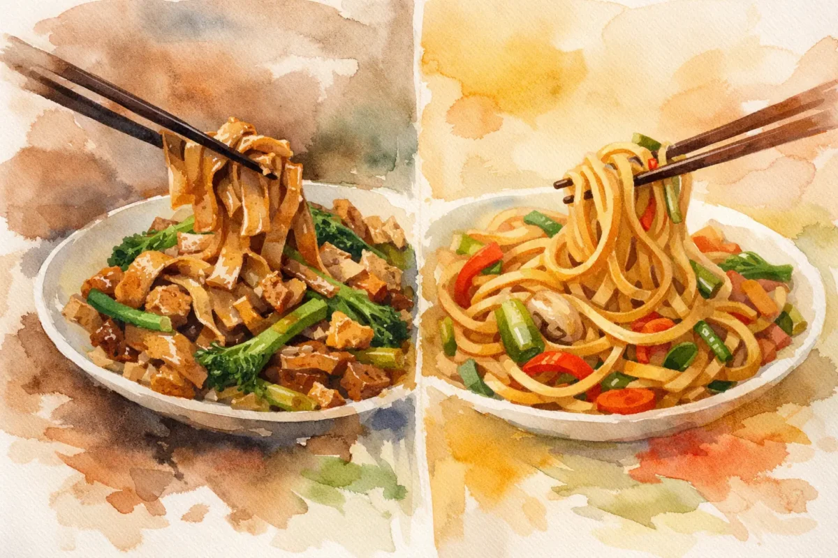 Pad See Ew vs Lo Mein: What Sets Them Apart?